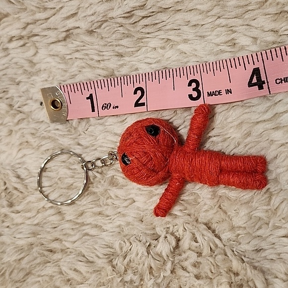 Red Voodoo Doll Keychain - Picture 4 of 5